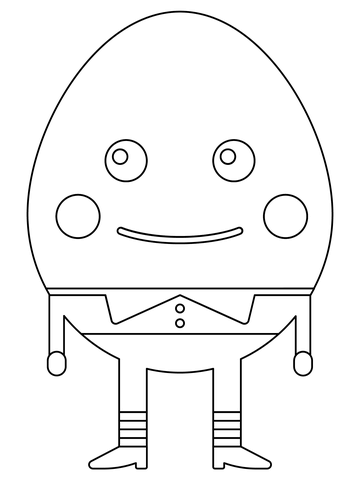 Humpty dumpty coloring page free printable coloring pages