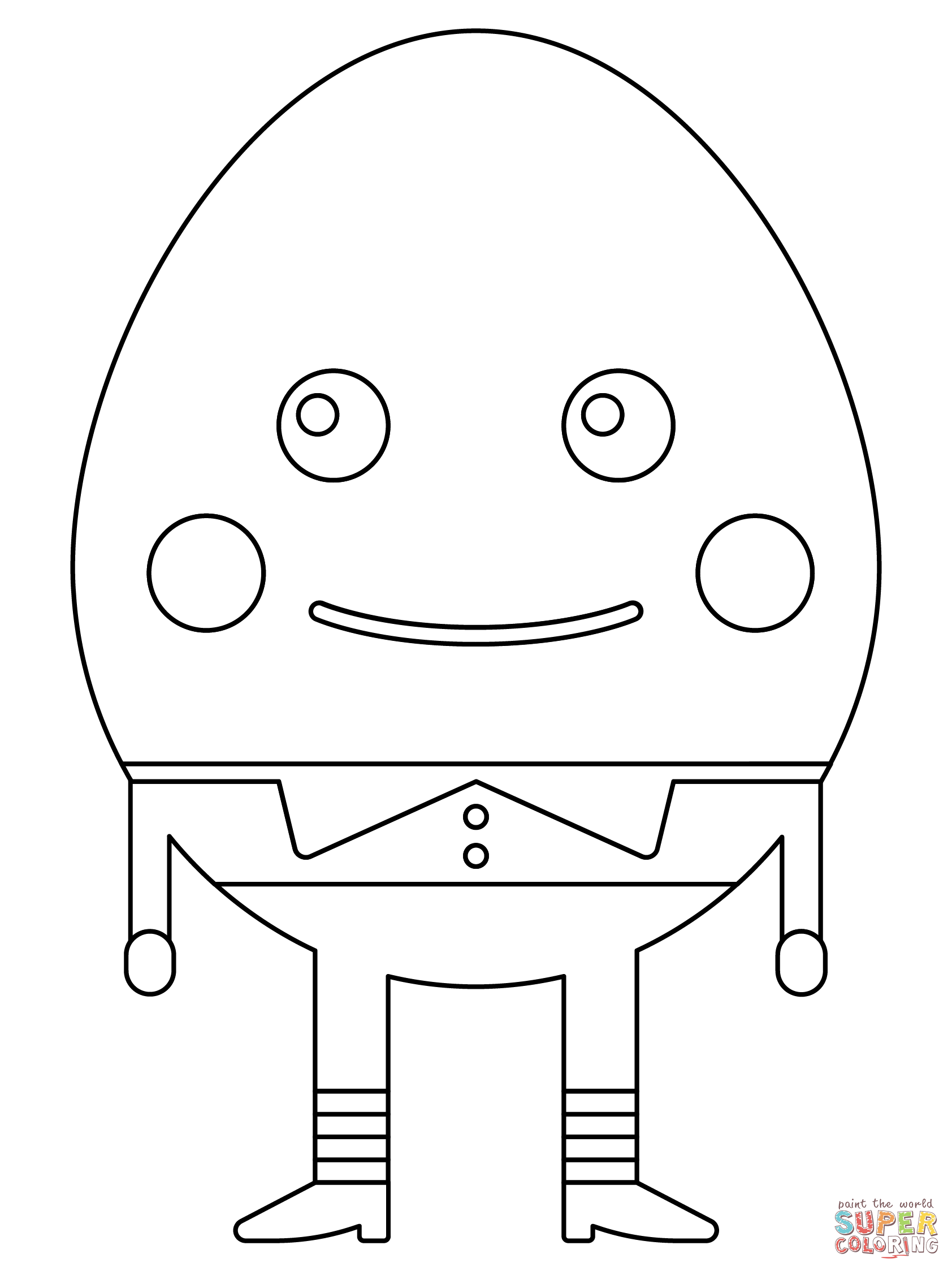 Humpty dumpty coloring page free printable coloring pages