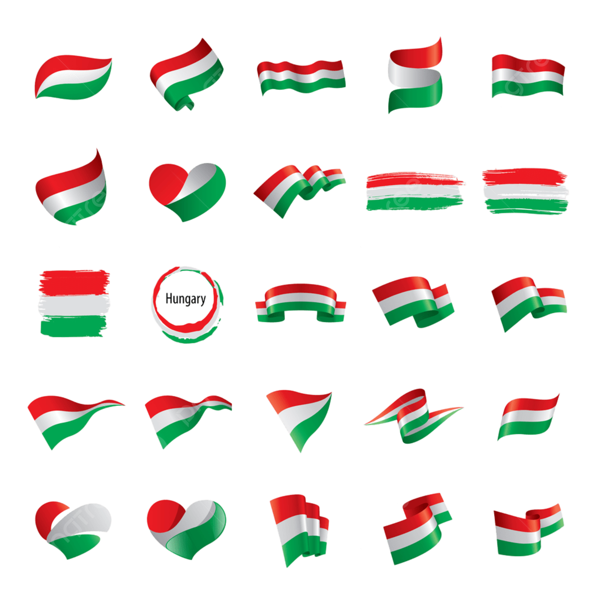 Hungary flag vector png images hungary flag hungarian heart ribbon isolated on color png image for free download