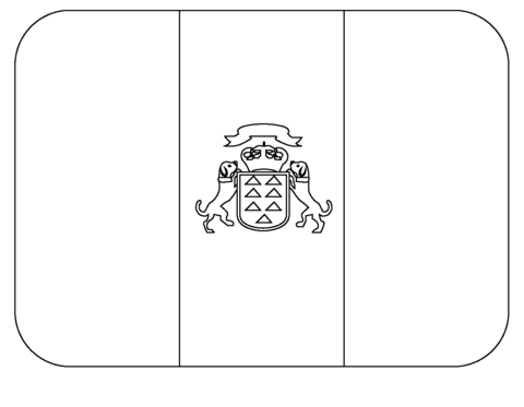 Flag of canary islands emoji coloring page free printable coloring pages