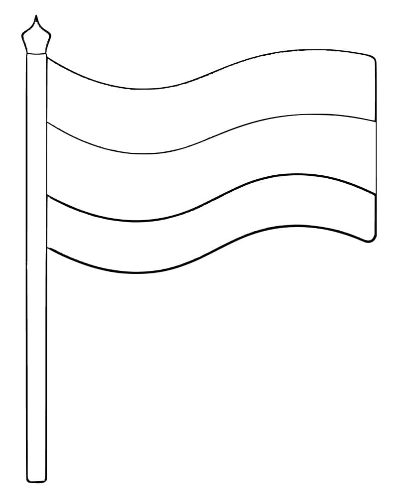 Printable flag of hungary coloring page