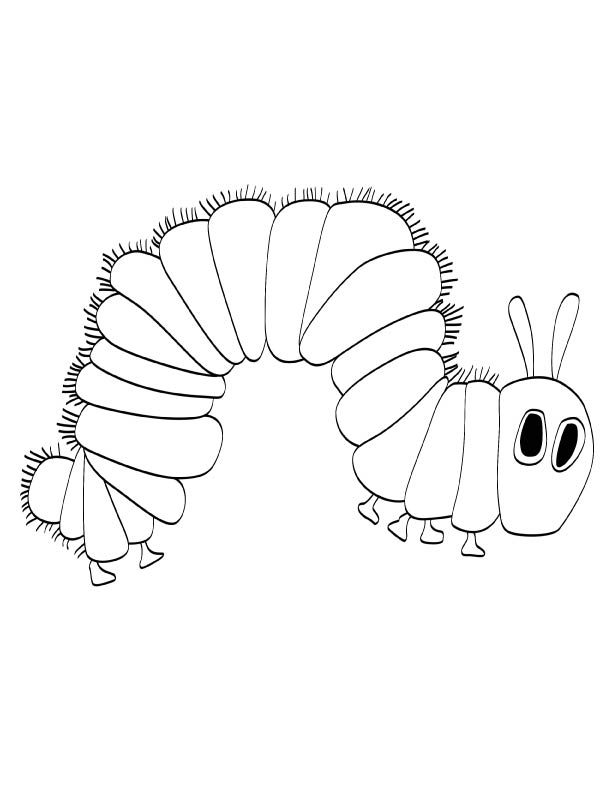 A very hungry caterpillar coloring page download free a very hungry caterpillar coloring page for kids best coloring pages