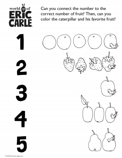 Eric carle printables activities brightly