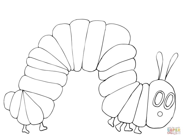 Awesome picture of hungry caterpillar coloring pages