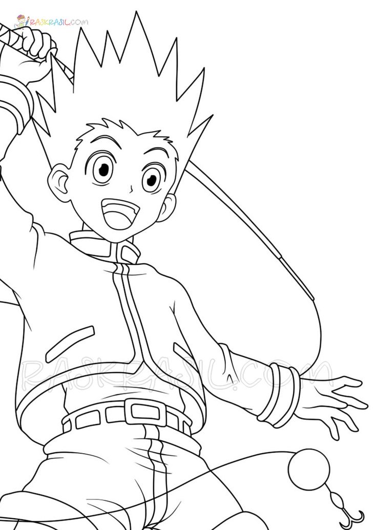 Hunter x hunter coloring pages pictures free printable coloring pages hunter x hunter anime