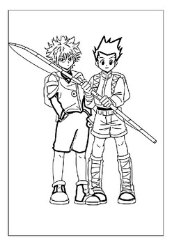 Printable hunter x hunter coloring pages collection relive the adventure