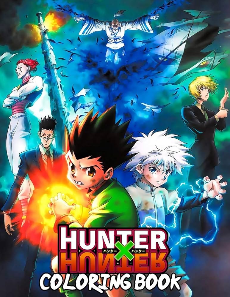 Hunter x hunter coloring book high quality illustrations hxh coloring book hxh fans hunter x hunter manga books