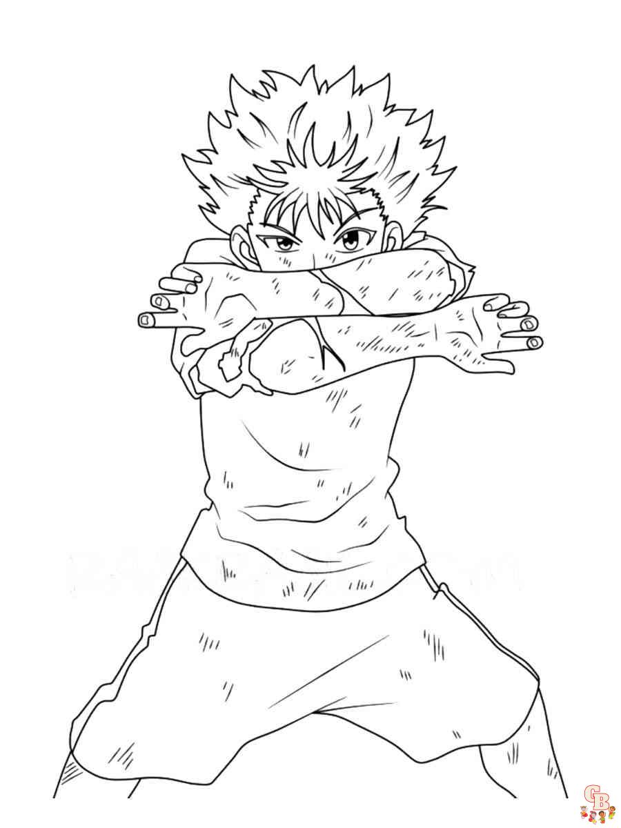 Hunter x hunter coloring pages coloring pages