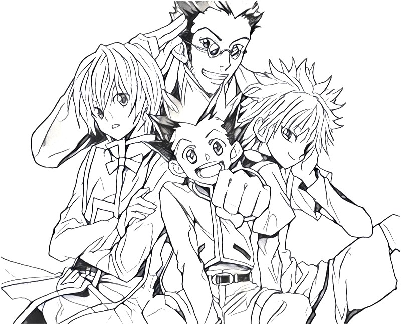 Coloring pages hunter x hunter