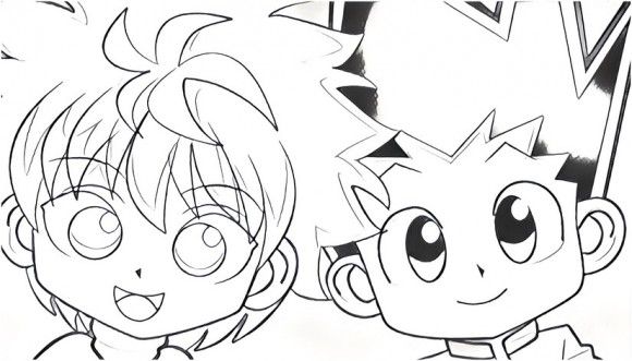 Hunter x hunter coloring page coloring pages hunter x hunter free coloring pages