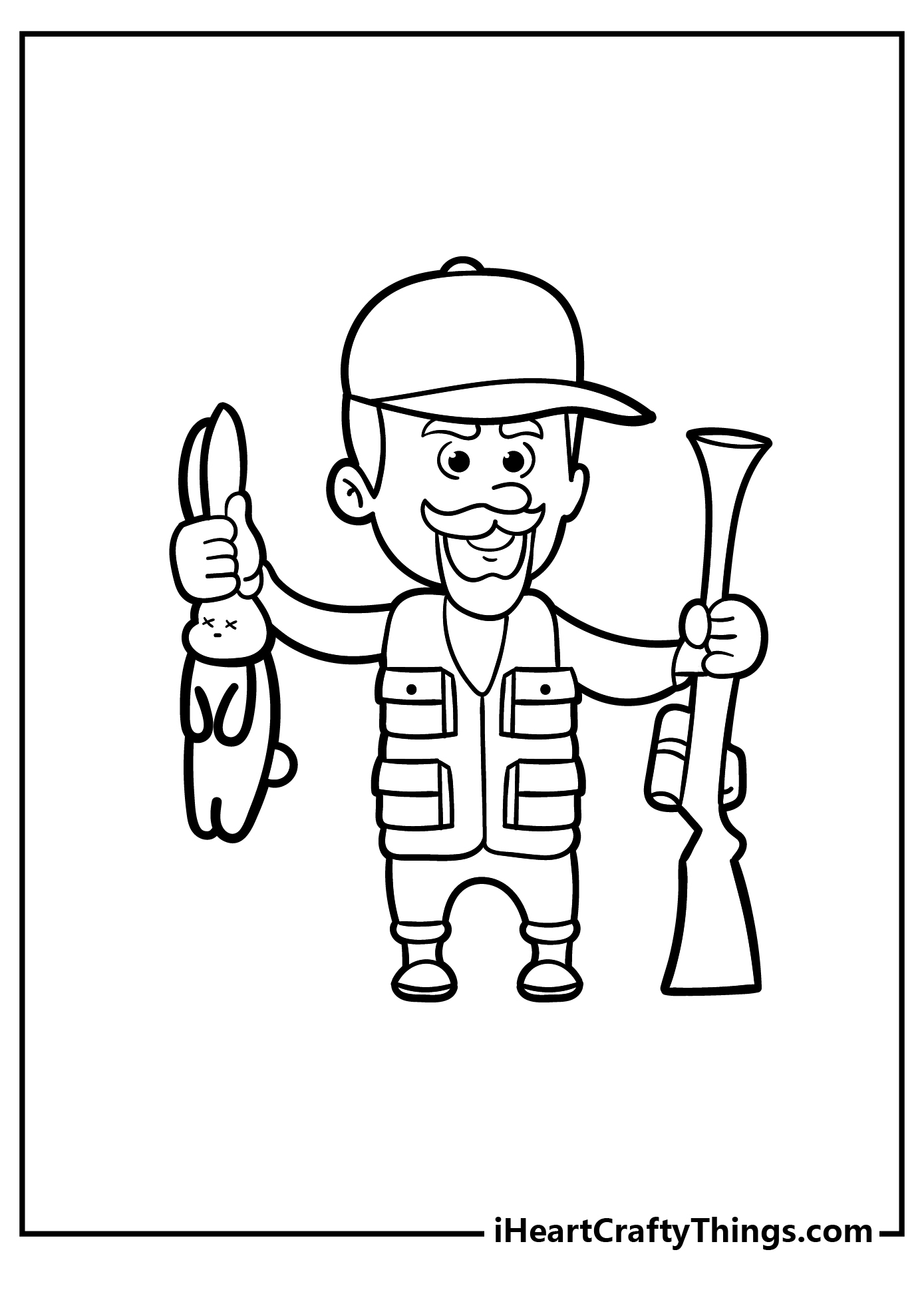 Hunting coloring pages free printables