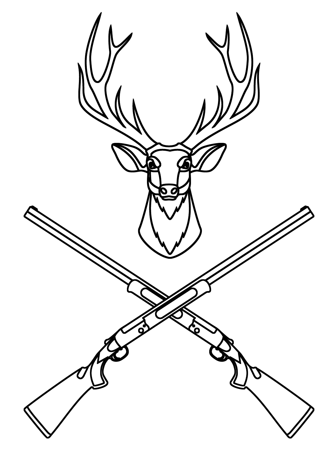 Hunting coloring pages printable for free download