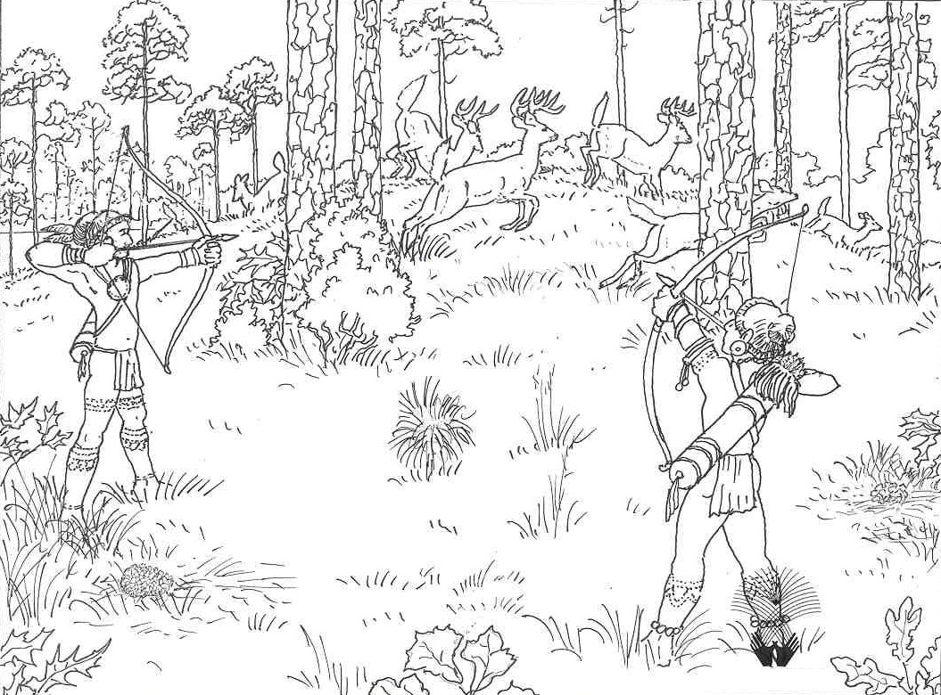 Free printable hunting coloring pages for kids