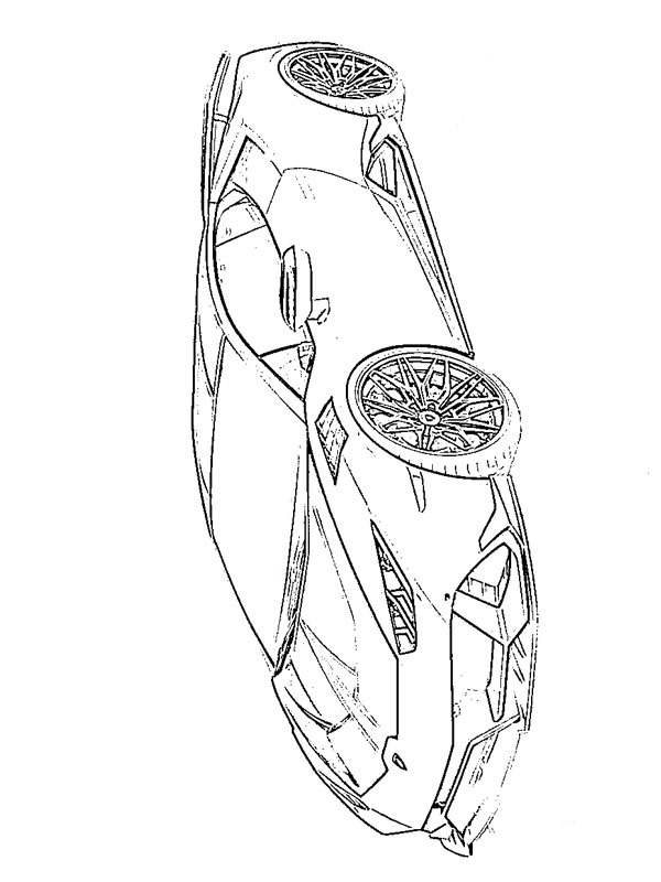 Lamborghini huracãn coloring page