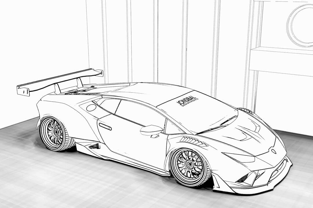 Lamborghini coloring pages