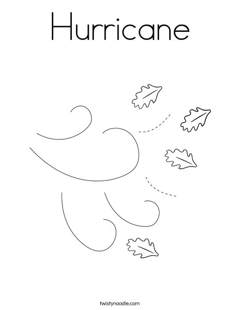 Hurricane coloring page