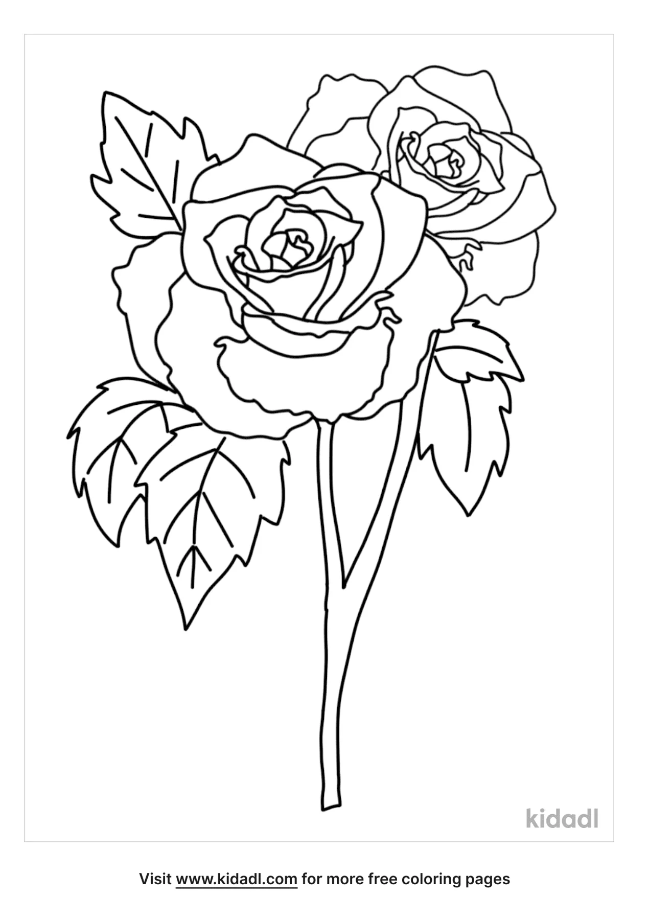 Free brandy hybrid tea rose coloring page coloring page printables