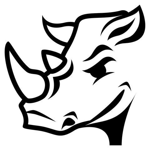 Rhinoceros emoji coloring page free printable coloring pages