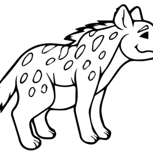 Hyena coloring pages printable for free download