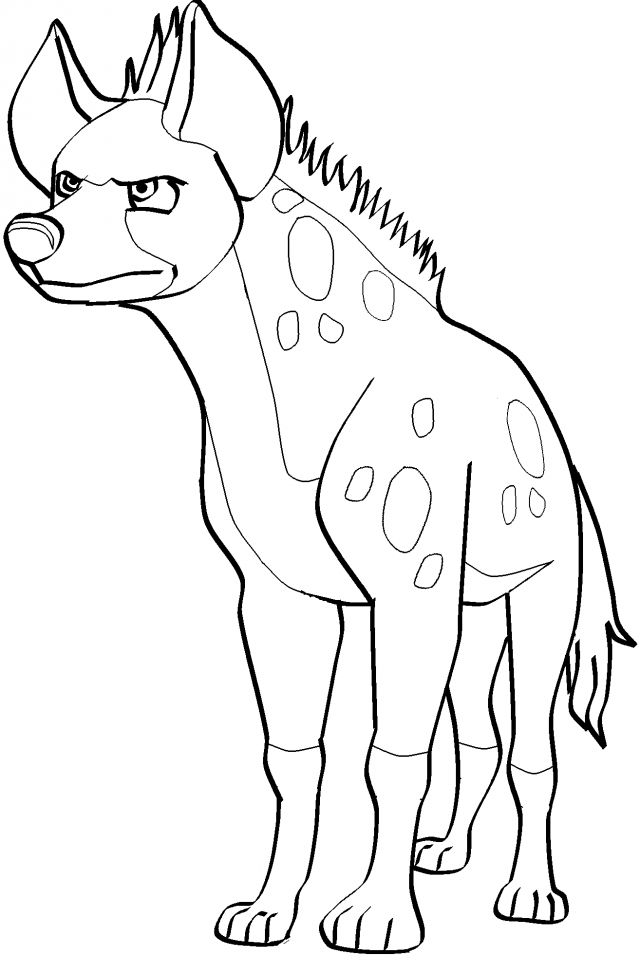 Hyena coloring pages