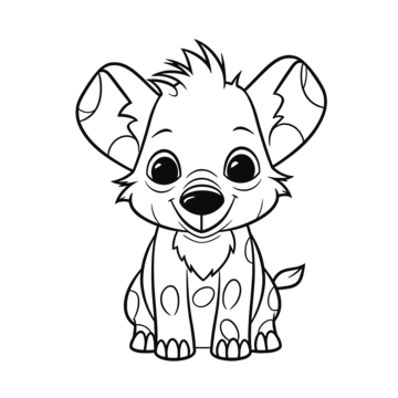 Hyena outline png transparent images free download vector files