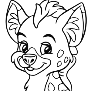 Hyena coloring pages printable for free download