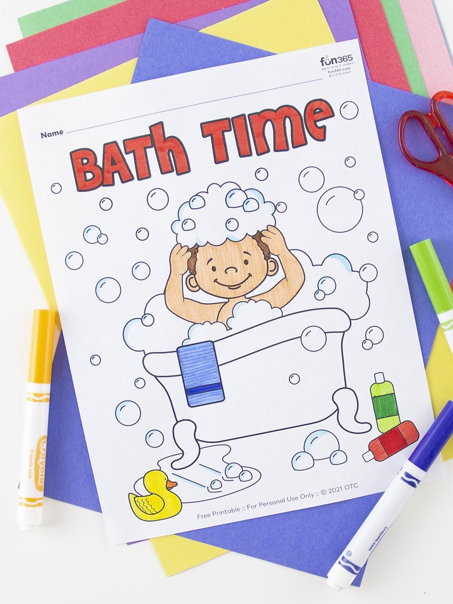 Free health hygiene coloring pages