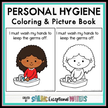 Personal hygiene coloring pages book by sailing exceptional waters