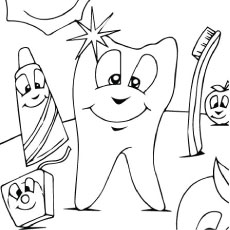 Top free printabe dental coloring pages online