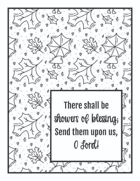 Christian hymn coloring pages