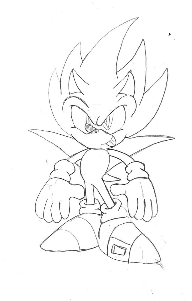 Redesign of the cut sonic x hyper sonic form aka nazo rsonicthehedgehog