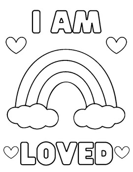 I am loved free coloring sheet by olivia soler tpt