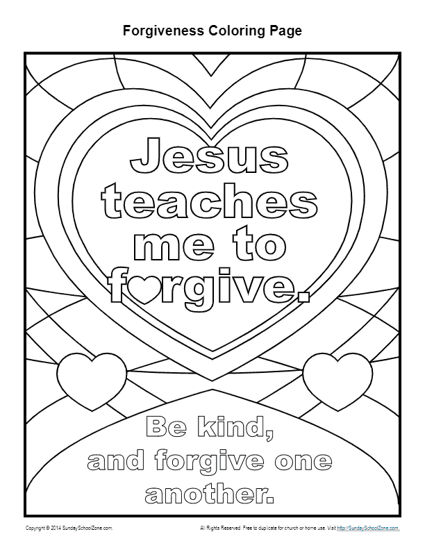 Jesus teaches me to forgive