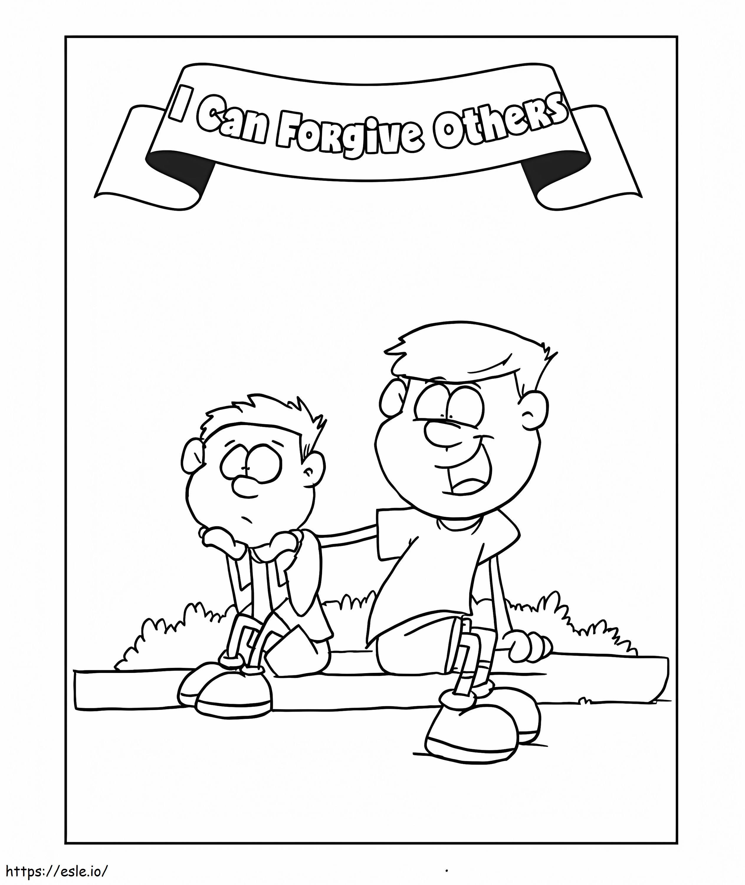 Print i can forgive others coloring page