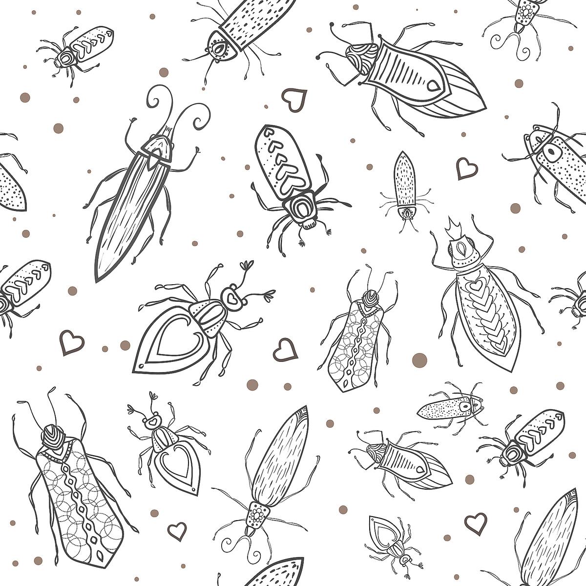 Insect coloring pages free fun printable coloring pages of bugs for kids to color printables mom