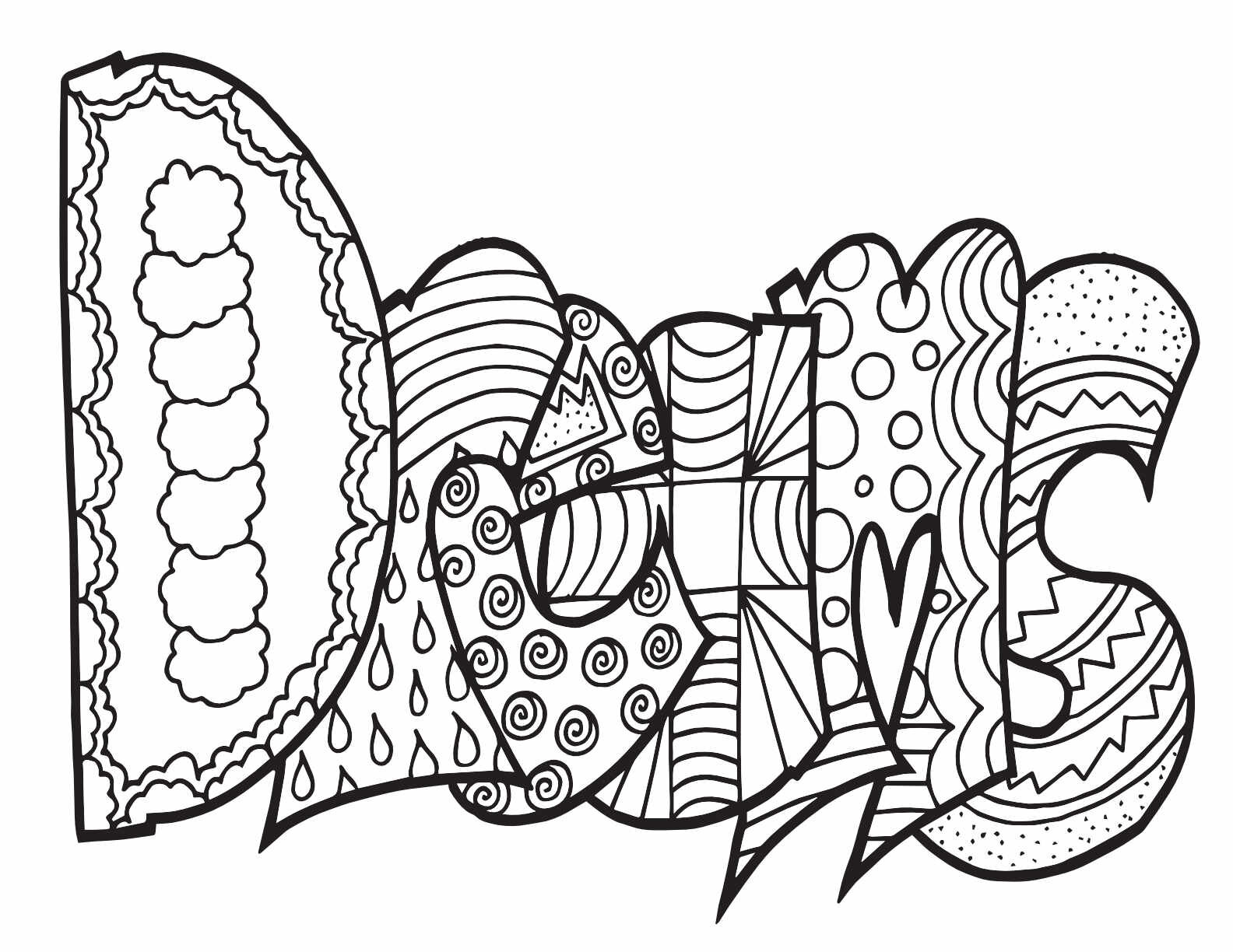 Dreams free printable coloring pages â stevie doodles