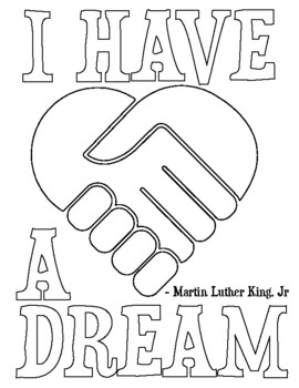 Mlk jr coloring page by half moon designs tpt