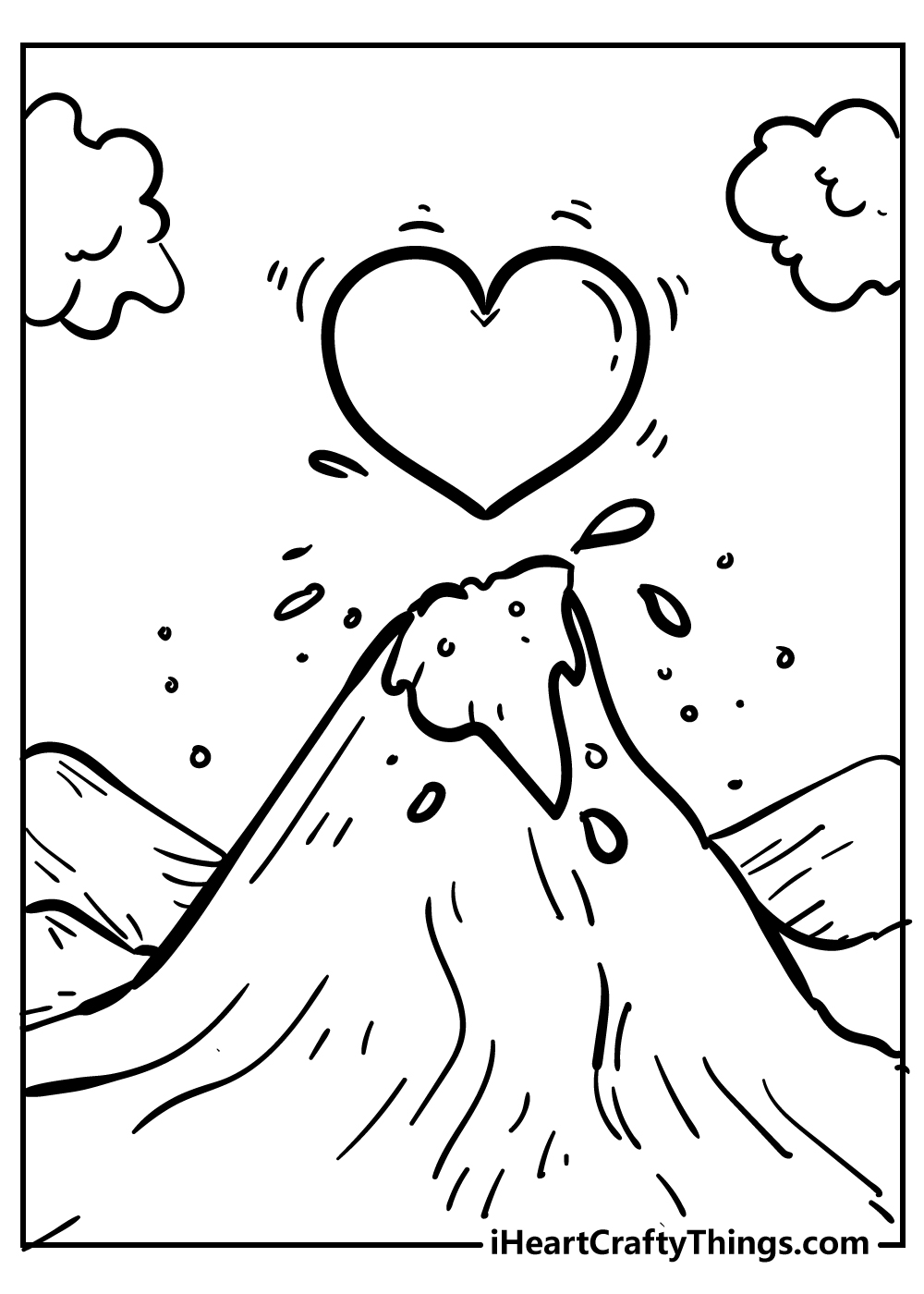 Heart coloring pages free printables