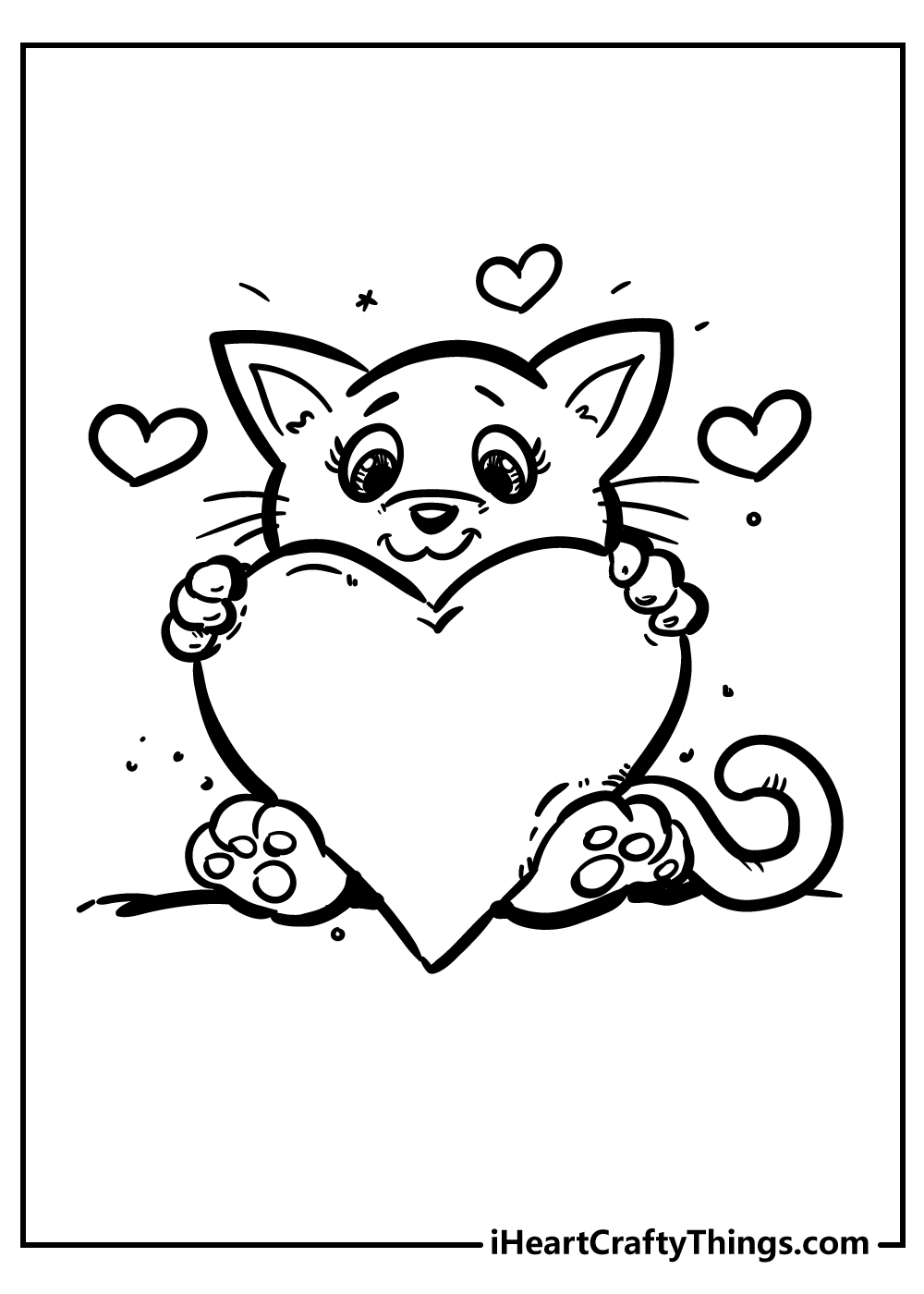 Heart coloring pages free printables