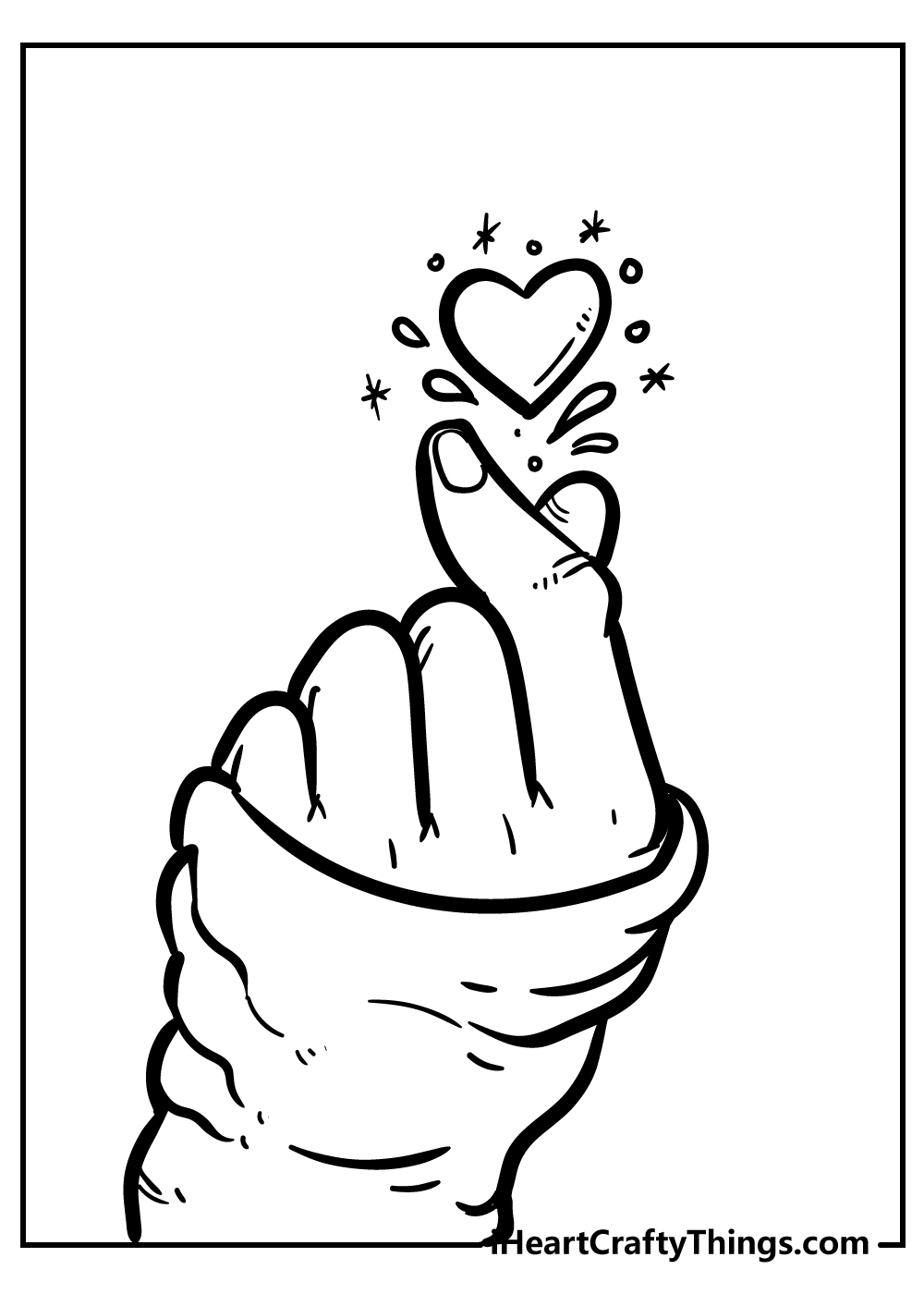 Heart coloring pages free printables