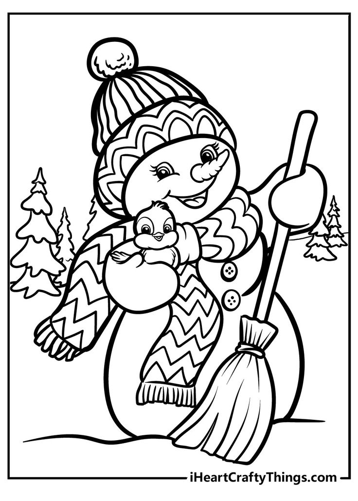 Printables snowman coloring pages coloring pages winter free christmas coloring pages