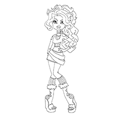 Top monster high coloring pages for your little ones