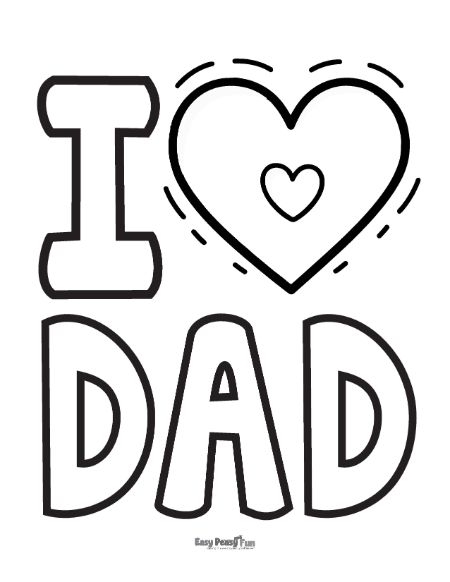 Printable fathers day coloring pages