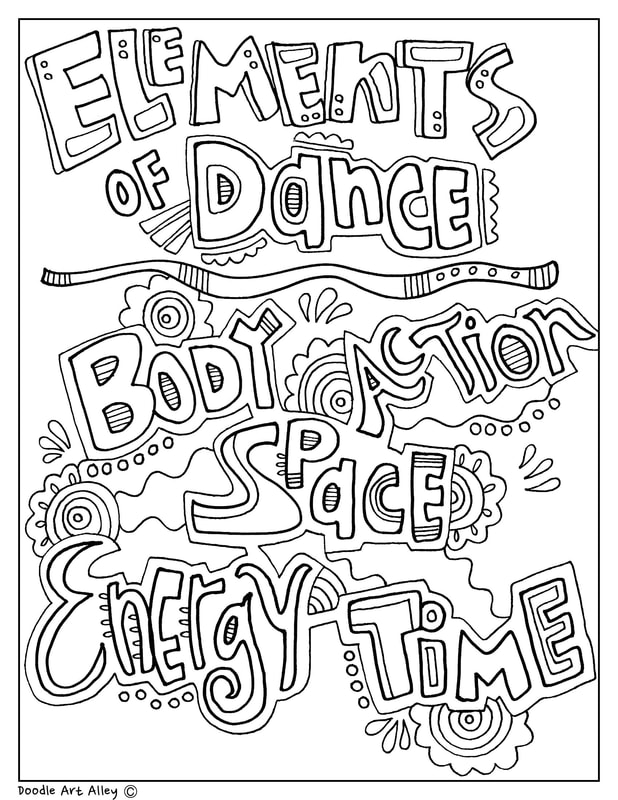 The arts coloring pages and printables