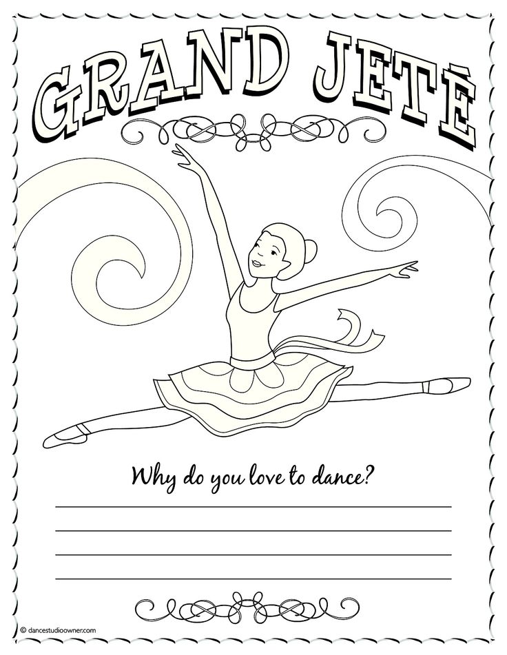 Grand jete dance coloring pages ballerina coloring pages dance instruction