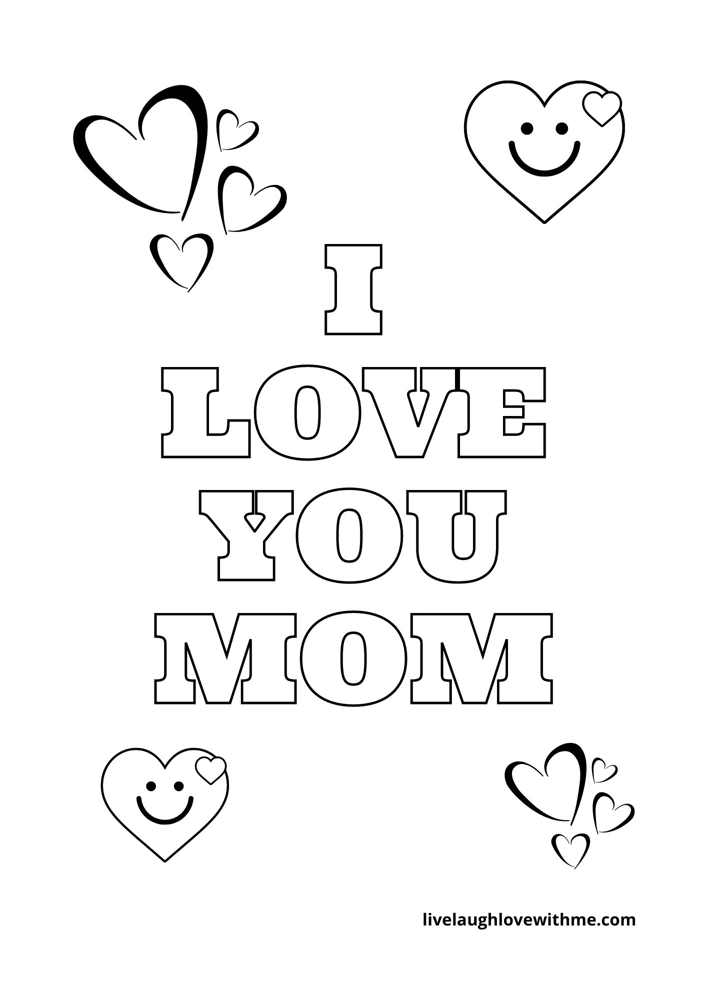 Mothers day coloring pages free printable