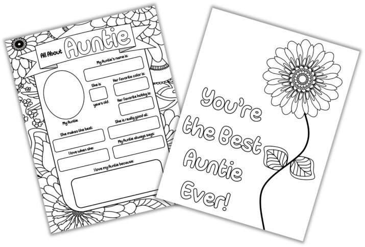 Happy mothers day aunt free printables