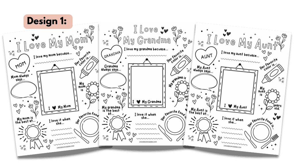 Free all about my mom printable mom questionnaires grandma and aunts too