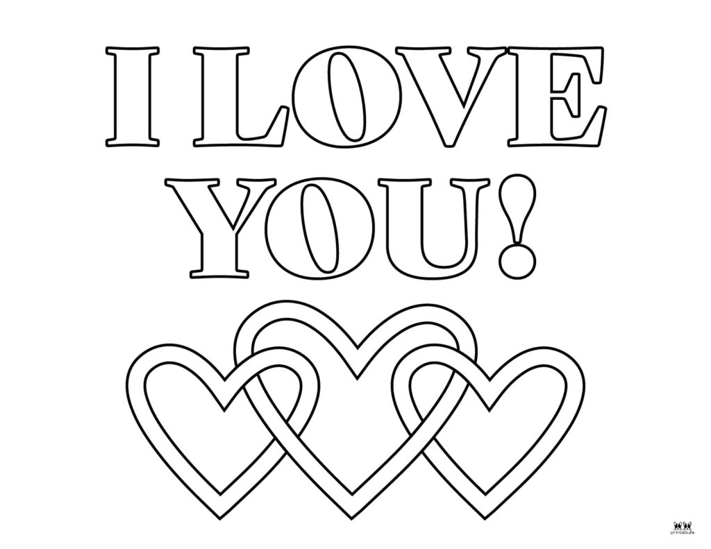 Love i love you coloring pages