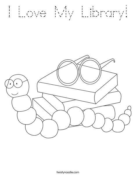 Mrwiggles library week coloring pages kindergarten library